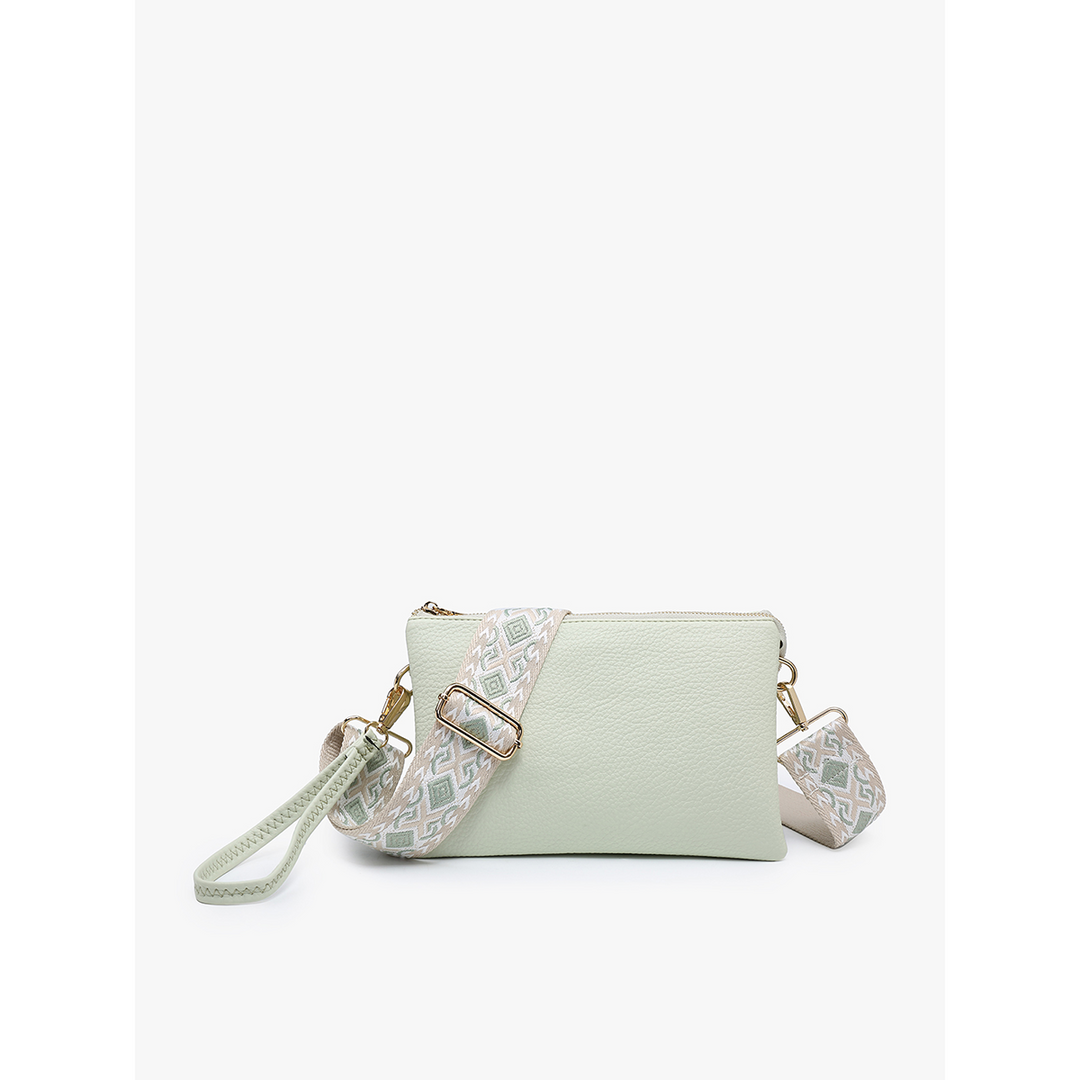Jen &amp; Co Izzy Crossbody Purse with Guitar Strap | Vegan Leather Bag