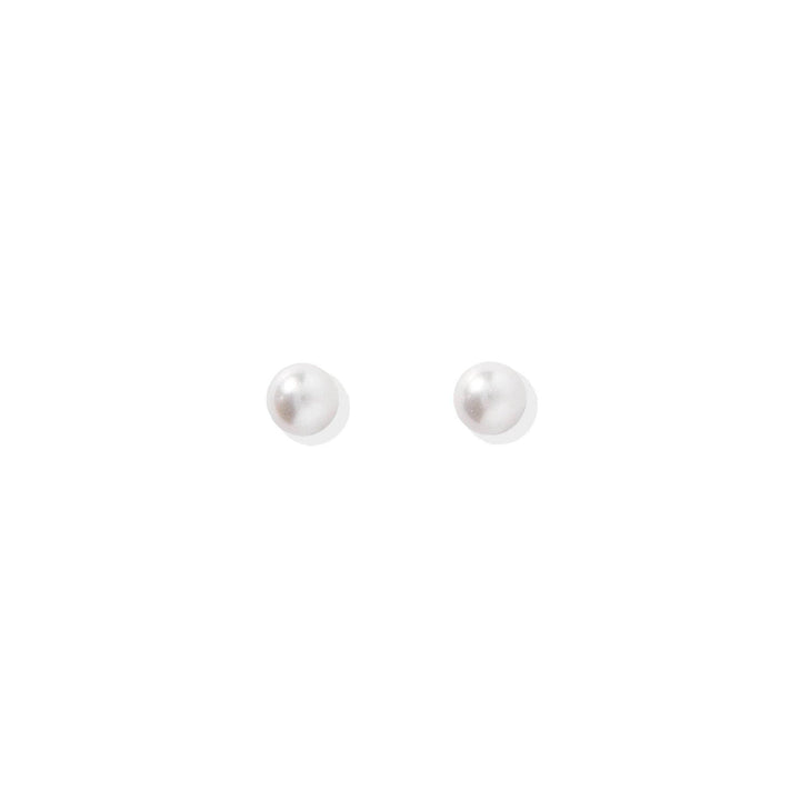 Screwback Stud Earrings - Payton Pearl White 5mm