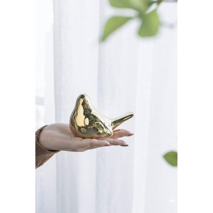 Chirp Birds, Gold (Set of 2)