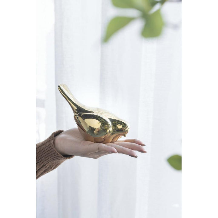 Chirp Birds, Gold (Set of 2)