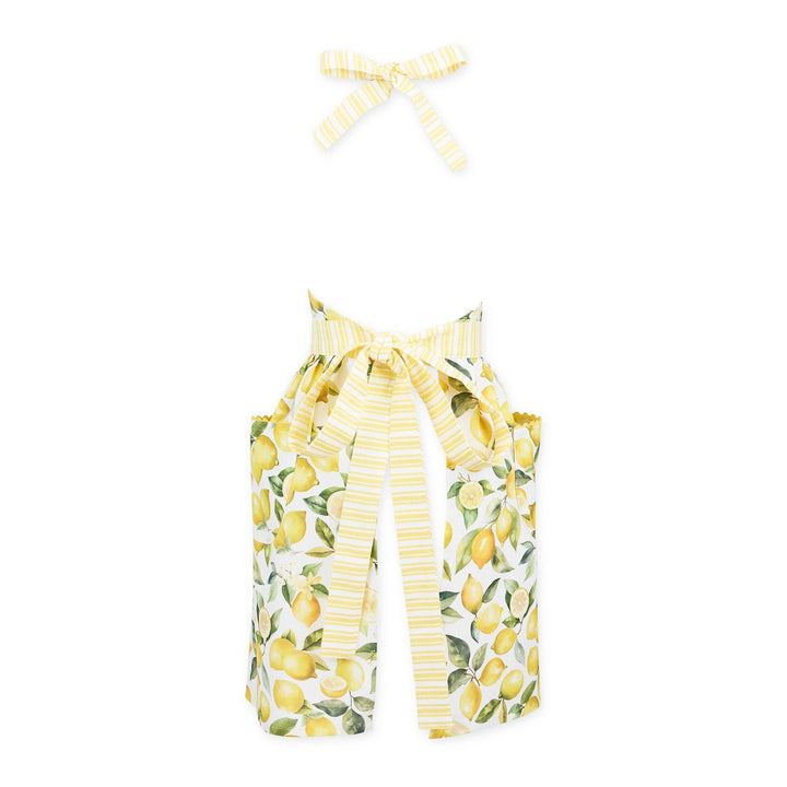 Lemon Grove Cotton Apron with Pockets