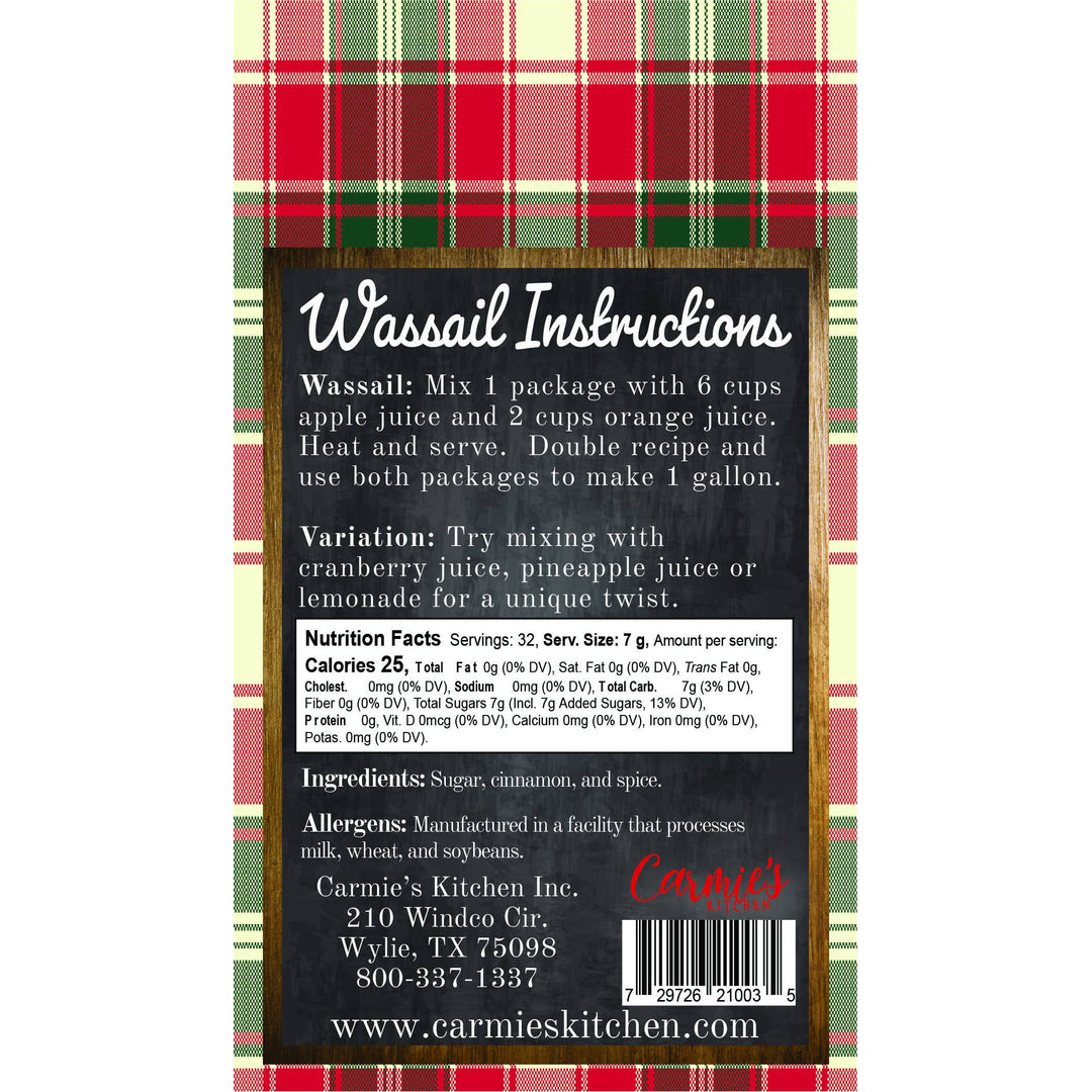 Wassail Spiced Cider Mix