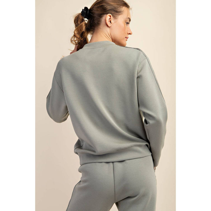 Modal Poly Span Top with Satin Side