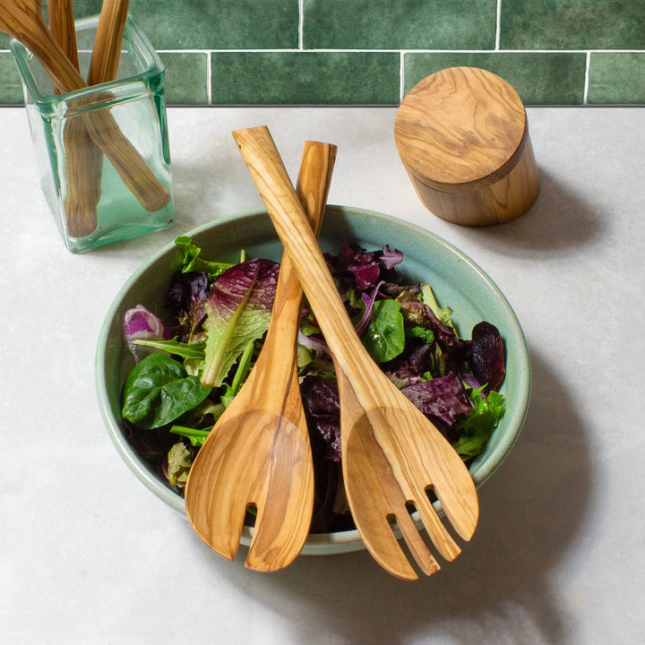 Rock &amp; Branch® Olive Wood Salad Serving Set