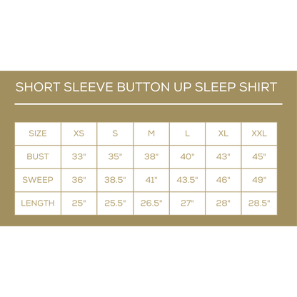 Howdy Partner Short Sleeve Button Up Sleep Shirt w/Pants