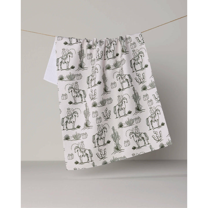 Cowboy Claus Tea Towel - Holiday 2026