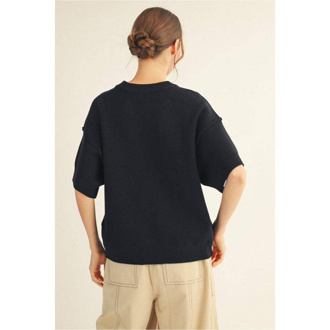 The Blair Drop Shoulder Sweater Top
