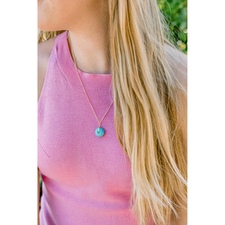Recycled Glass Pendant Necklace