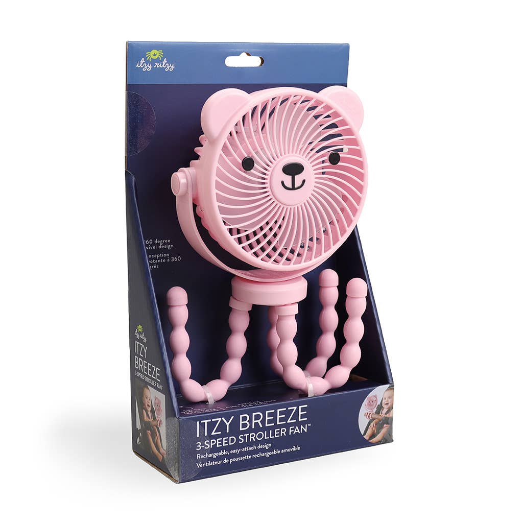 Itzy Ritzy® Itzy Breeze™ 3-Speed Stroller Fan – Pink