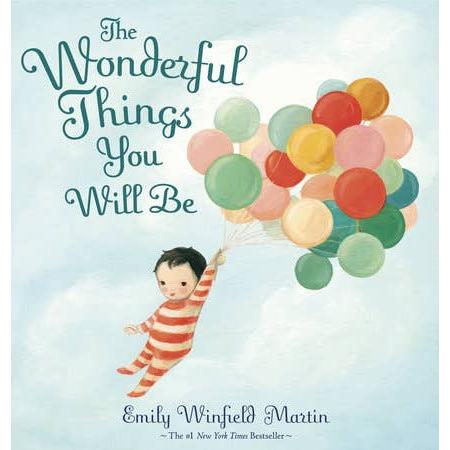 Front cover of "The Wonderful Things You Will Be" featuring whimsical children in colorful costumes.