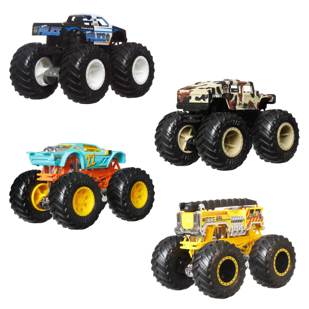 Mattel Hot Wheels Monster Trucks 4 Pack