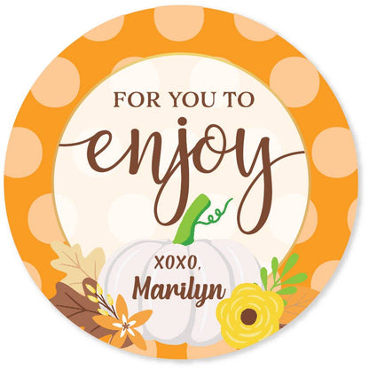PERSONALIZED Fall Cookie Bags (Label PPEN)