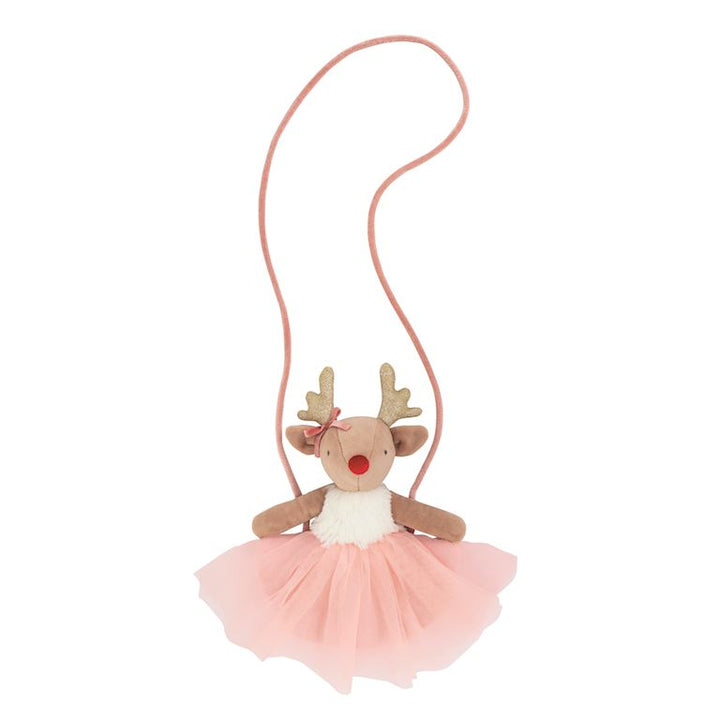 Mud Pie - Pink Reindeer Purse