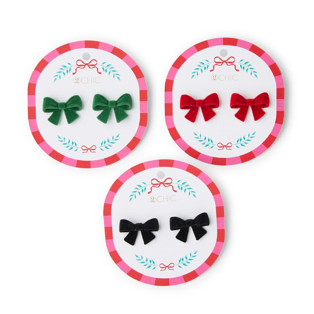 Velvet Bow Earrings