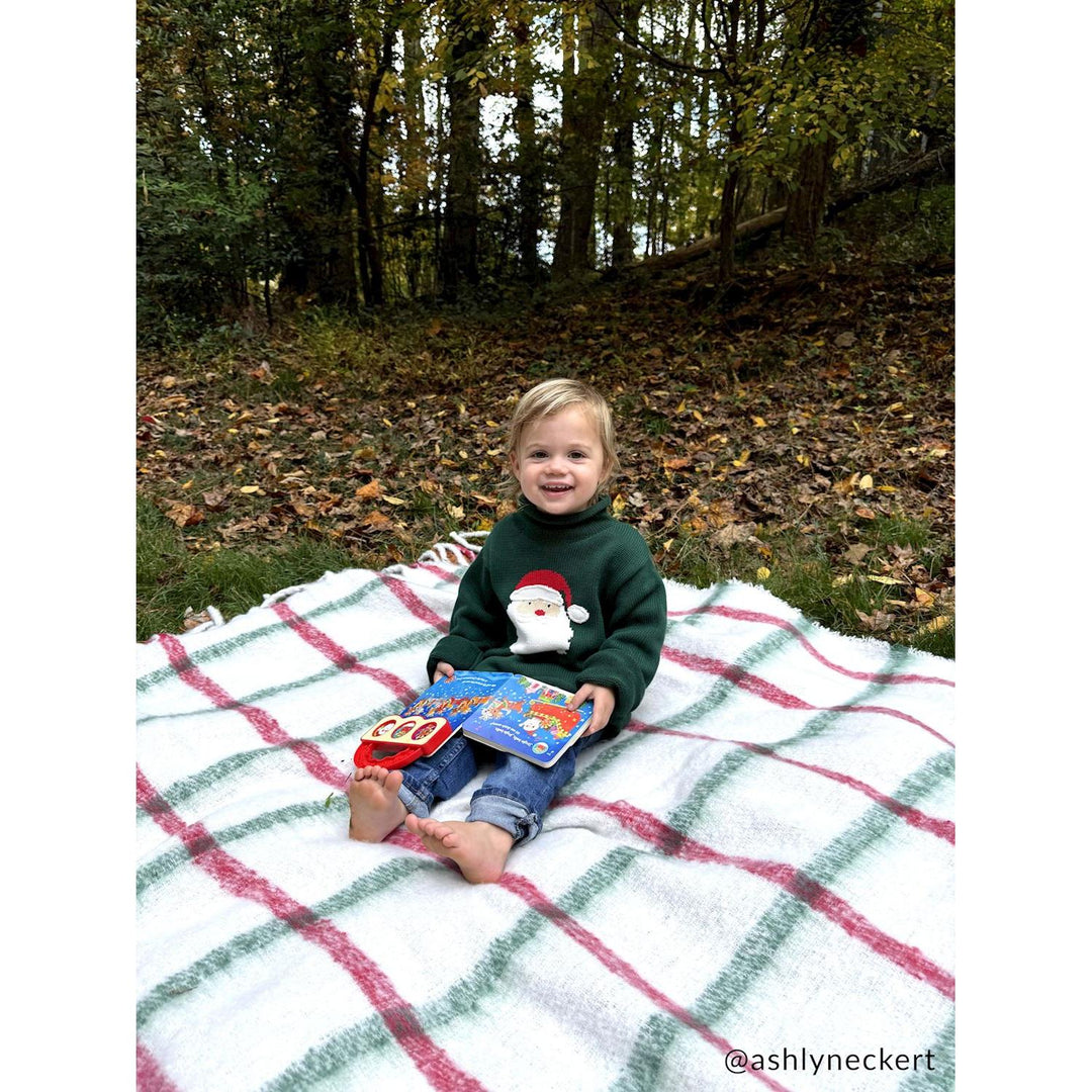 Green Santa Rollneck Sweater