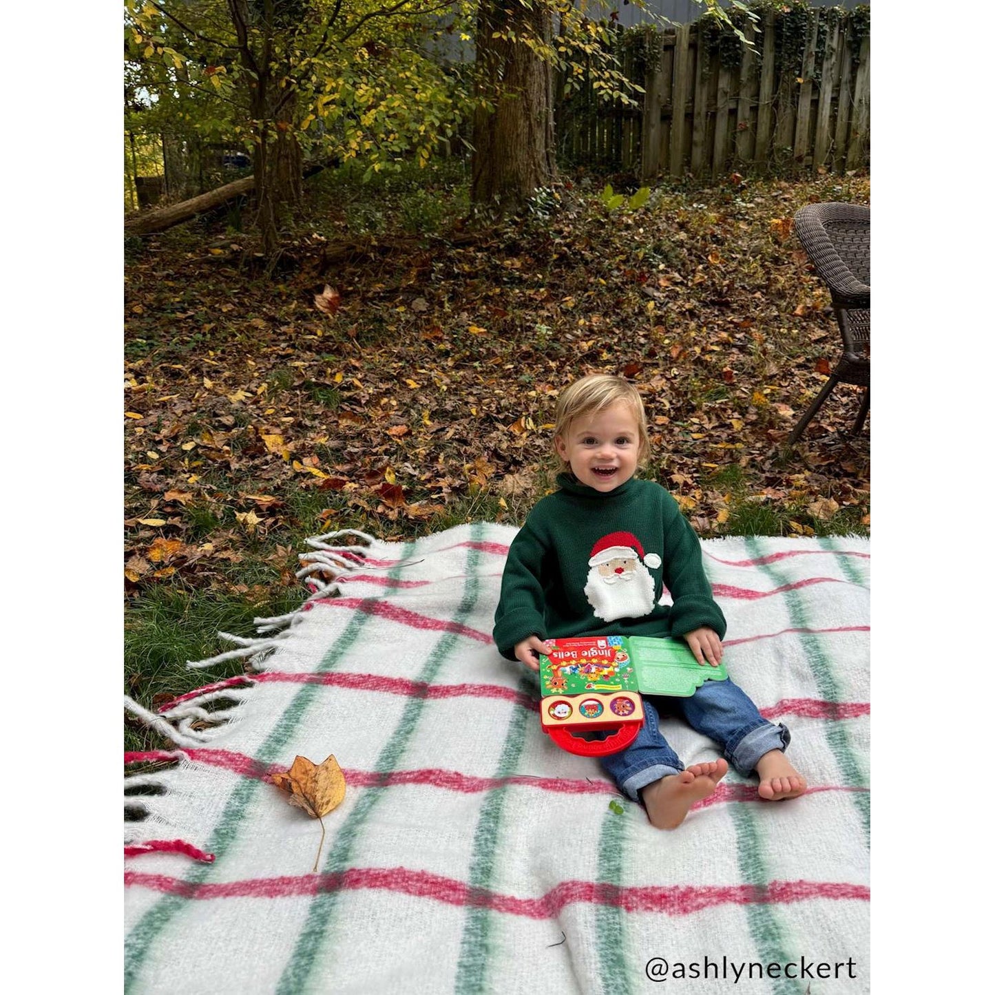 Green Santa Rollneck Sweater