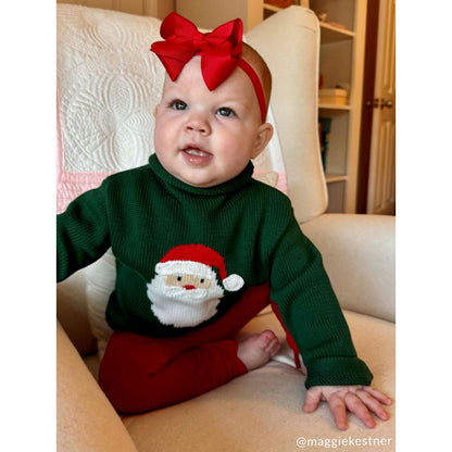 Green Santa Rollneck Sweater