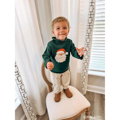 Green Santa Rollneck Sweater