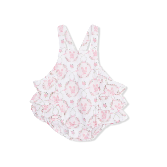 Cameo Ballet Shoes Organic Muslin Ruffle Sunsuit
