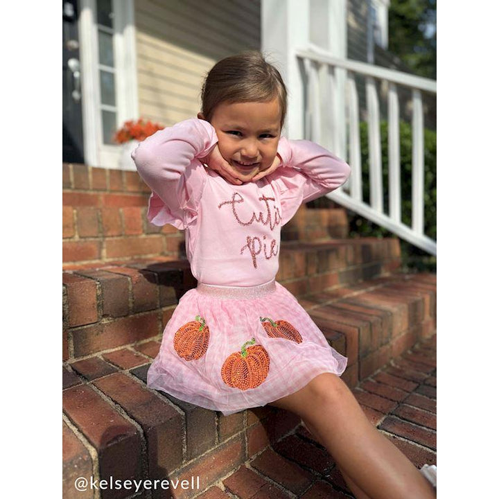Mud Pie Pumpkin Sequin Tutu