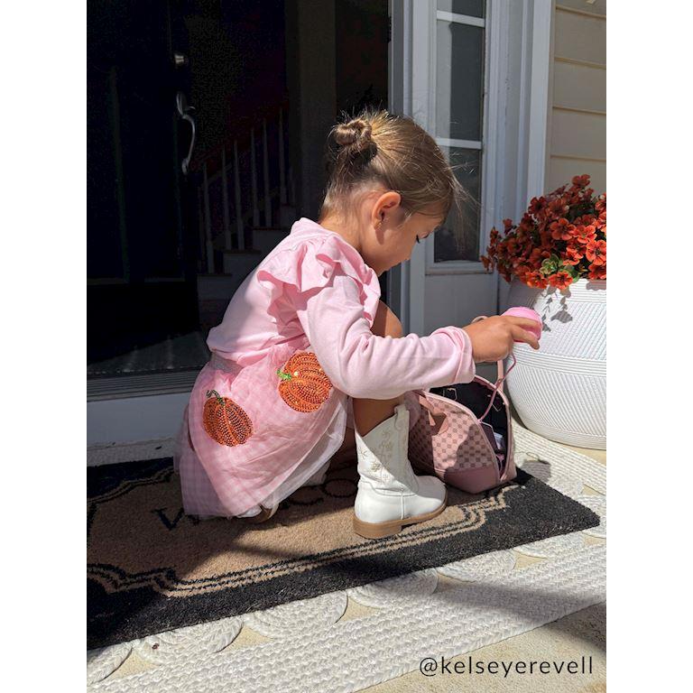 Mud Pie Pumpkin Sequin Tutu