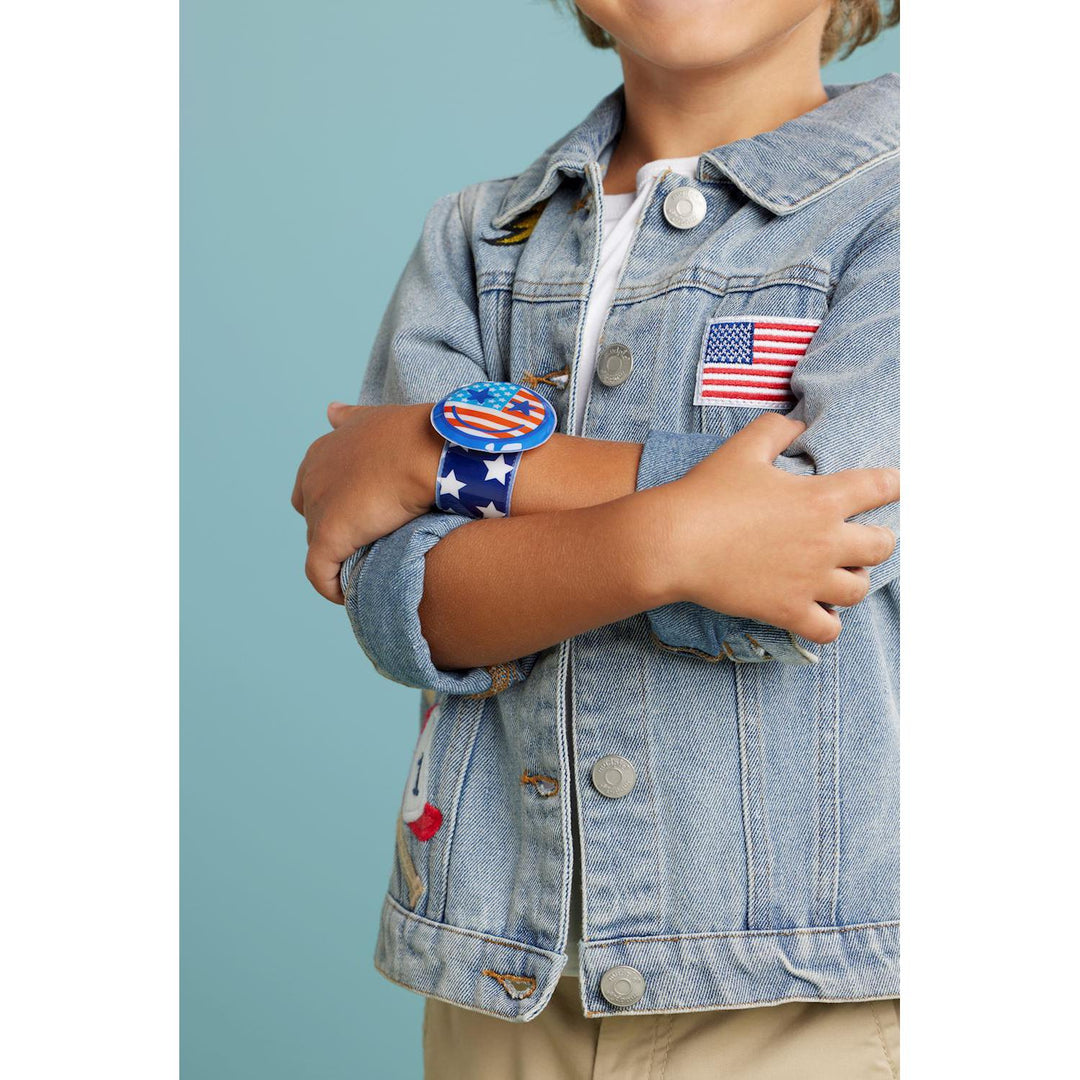 Patriotic Light-Up Slap Bracelets