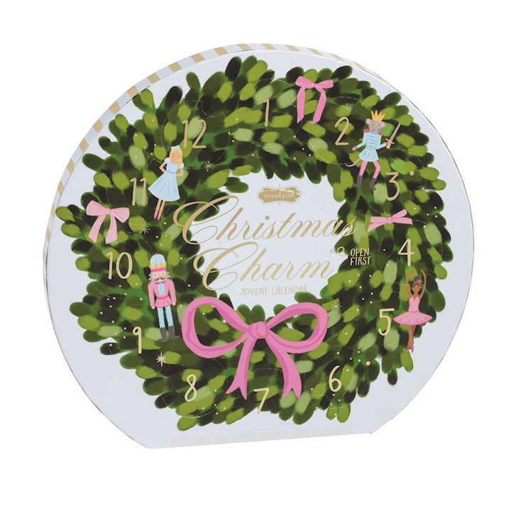 Mud Pie - Wreath Christmas Charm Advent Calendar Set