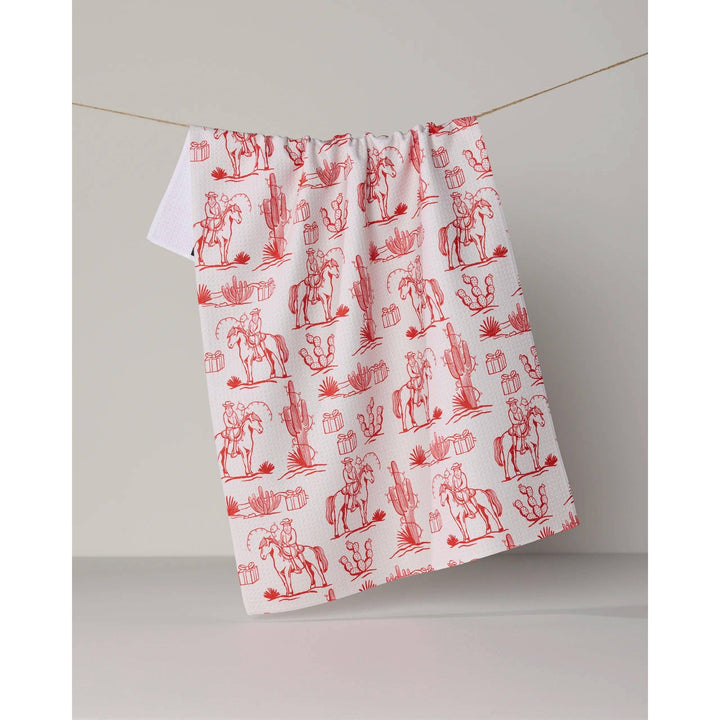 Cowboy Claus Tea Towel - Holiday 2026