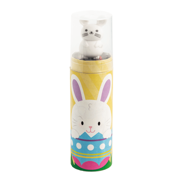 Mud Pie Pink Easter Pencils Set - 11-Piece Art Kit with Bunny Eraser