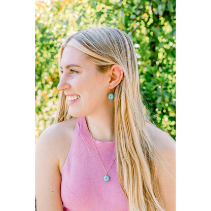 Recycled Glass Pendant Necklace