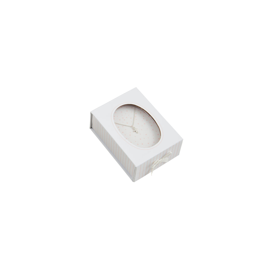 Mud Pie - Silver Boxed Cross Necklace