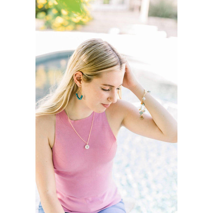 Recycled Glass Pendant Necklace