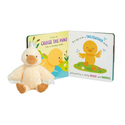 Plush Duck Book & Toy Set - 2-Piece Board Book and Cuddle Buddy