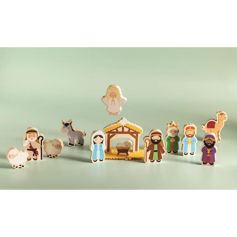 Mud Pie Nativity Wood Toy Set