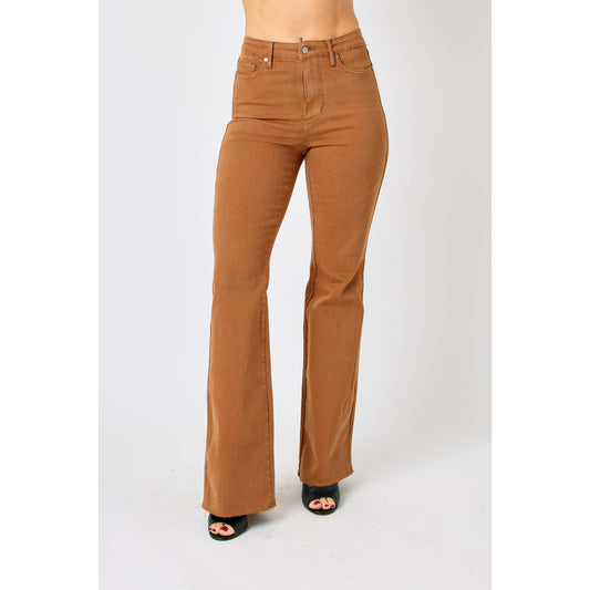 Sienna HW Tummy Control Garment Dyed Flare