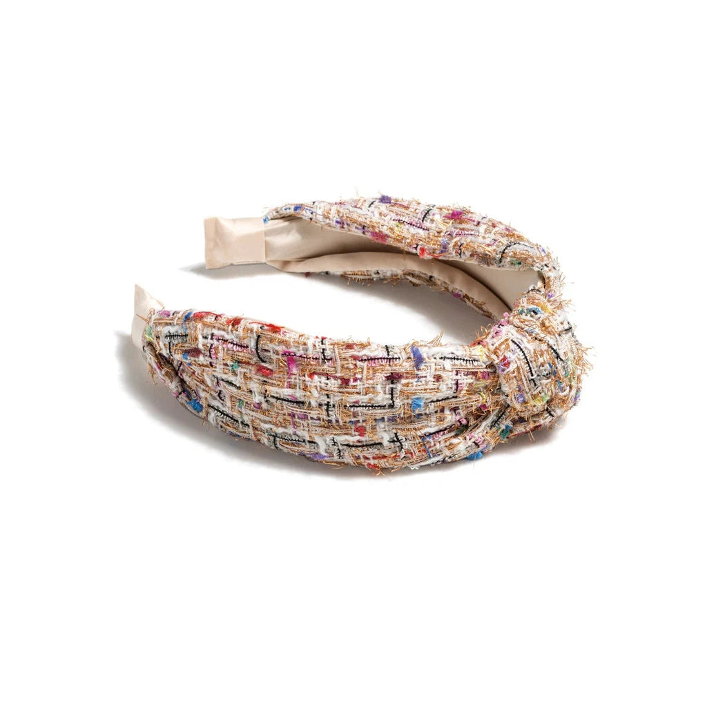 Shiraleah Knotted Boucle Headband, Ivory