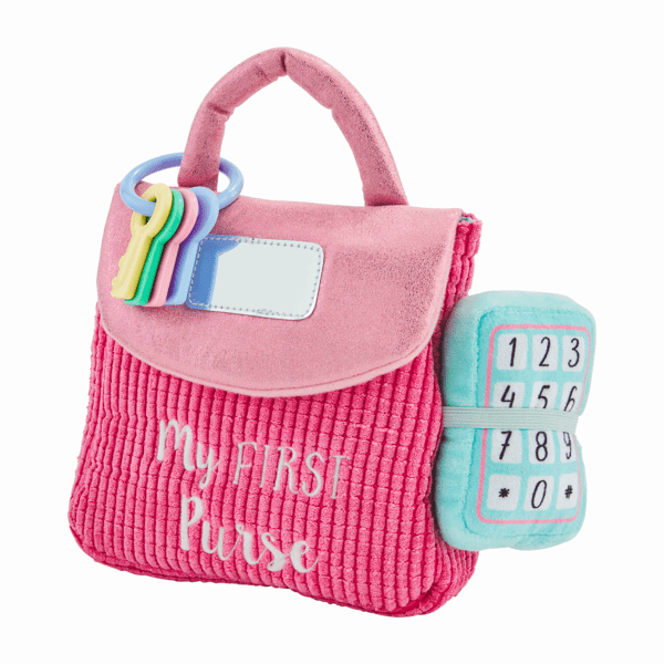 My First Purse Toy Set - 7-Piece Interactive Plush Pretend Play Kit