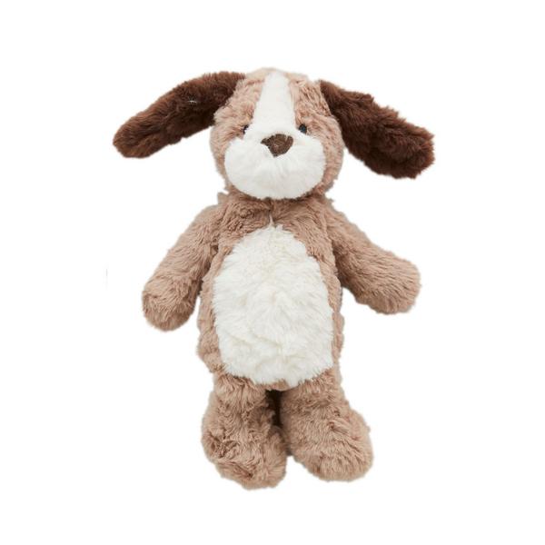 Mud Pie Farm Plush Animals - Soft Faux Fur Weighted Sitting Toy