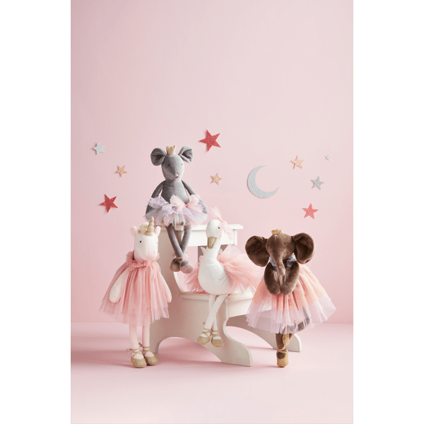 Velvet Princess Plush - Minky Sparkle Doll with Mesh Tutu