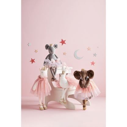 Velvet Princess Plush - Minky Sparkle Doll with Mesh Tutu