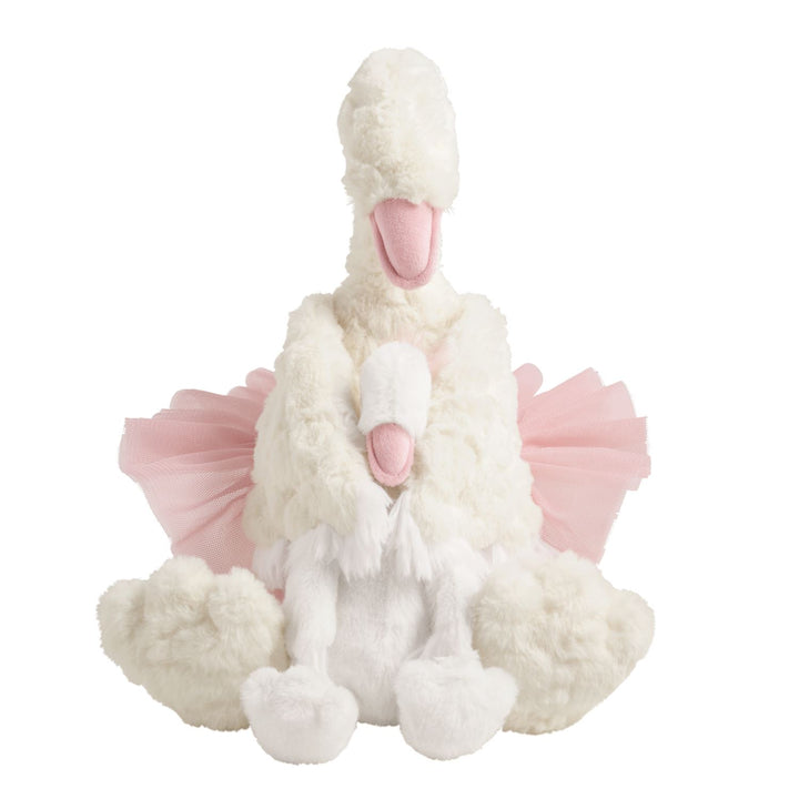 Mud Pie Swan Mama &amp; Baby Plush Set