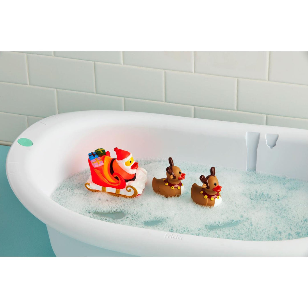 Mud Pie Santa &amp; His Reinducks Bath Toy Set