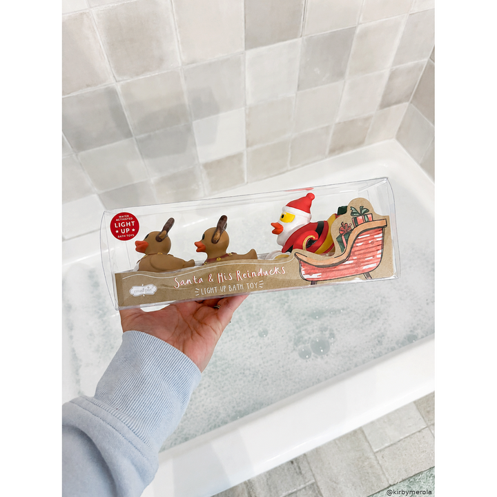 Mud Pie Santa &amp; His Reinducks Bath Toy Set