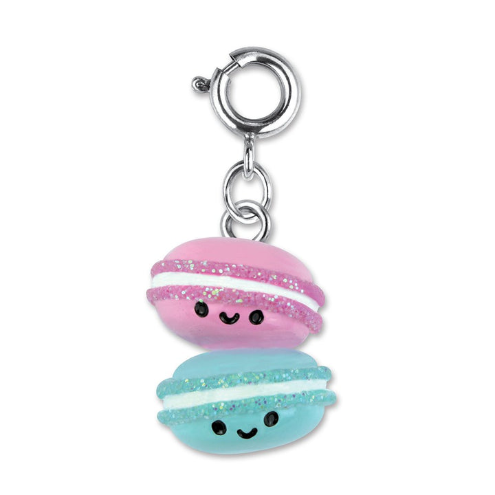 Charm It Macaron Buddies charm with smiling pastel macarons for kids charm bracelets