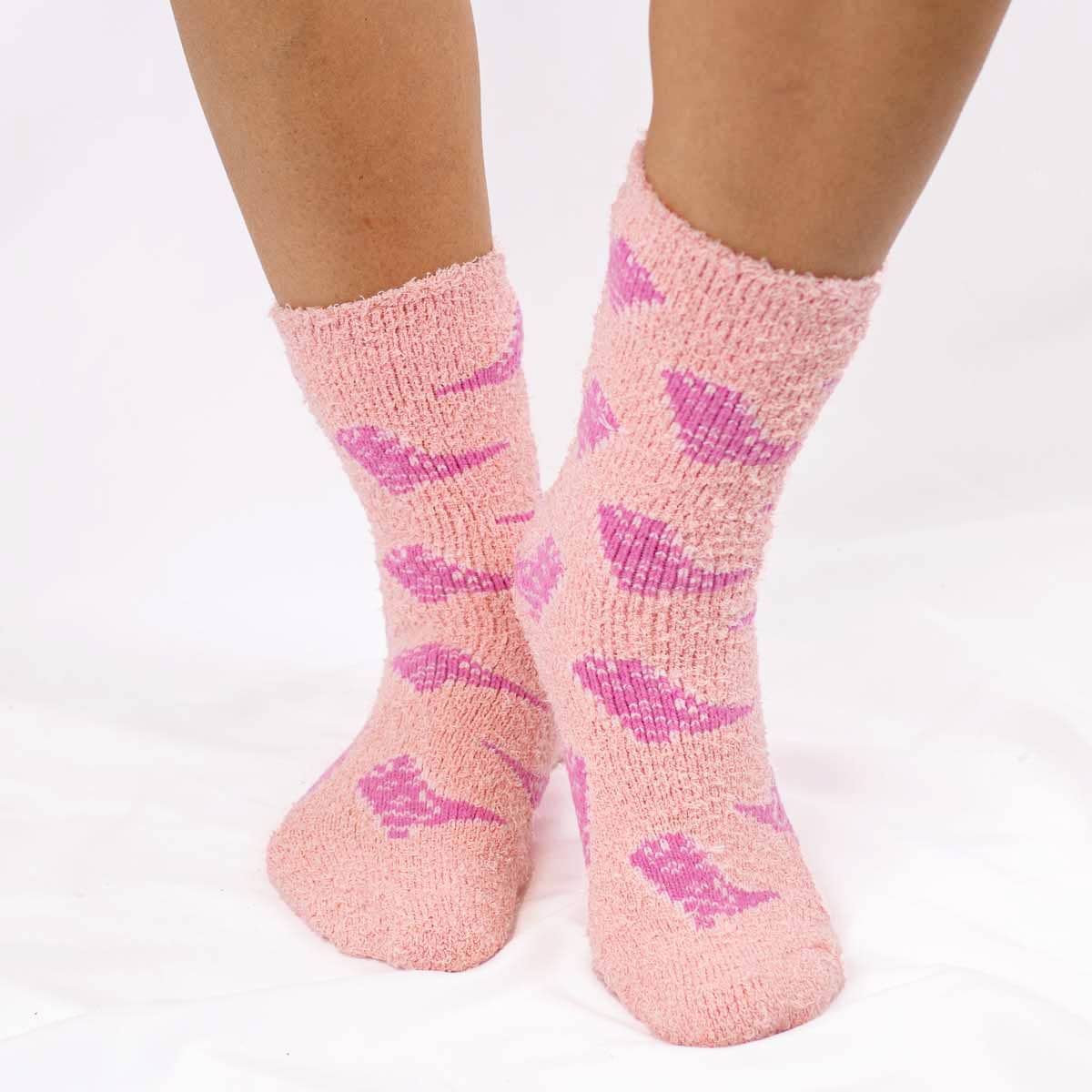 Women's Cowgirl Boots Snuggle Socks