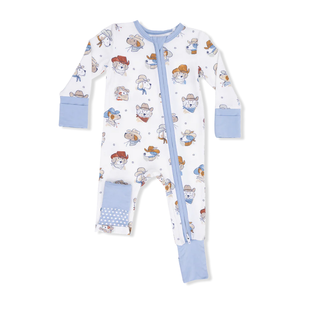 Cowdogs Bamboo Convertible Romper | Angel Dear