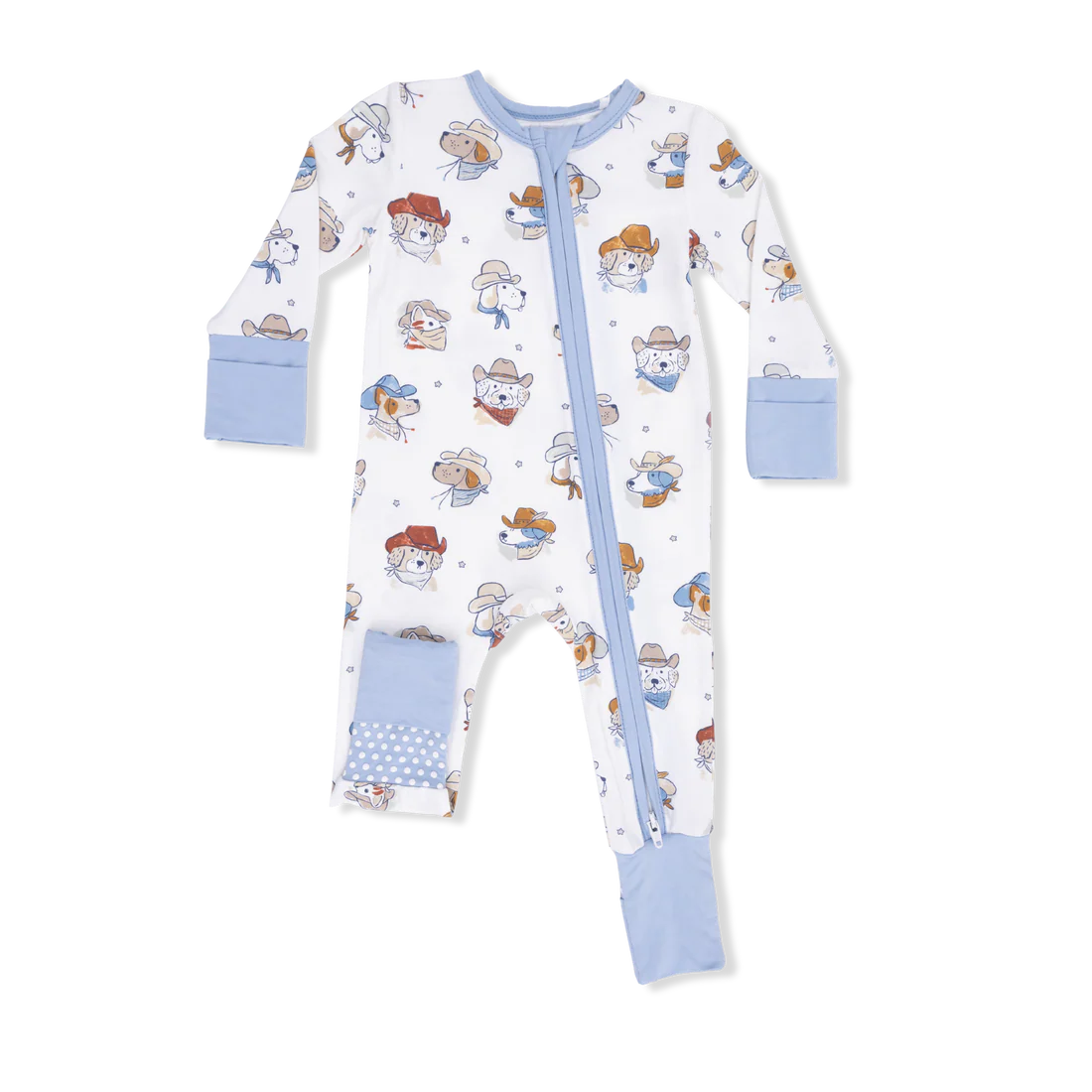 Cowdogs Bamboo Convertible Romper | Angel Dear