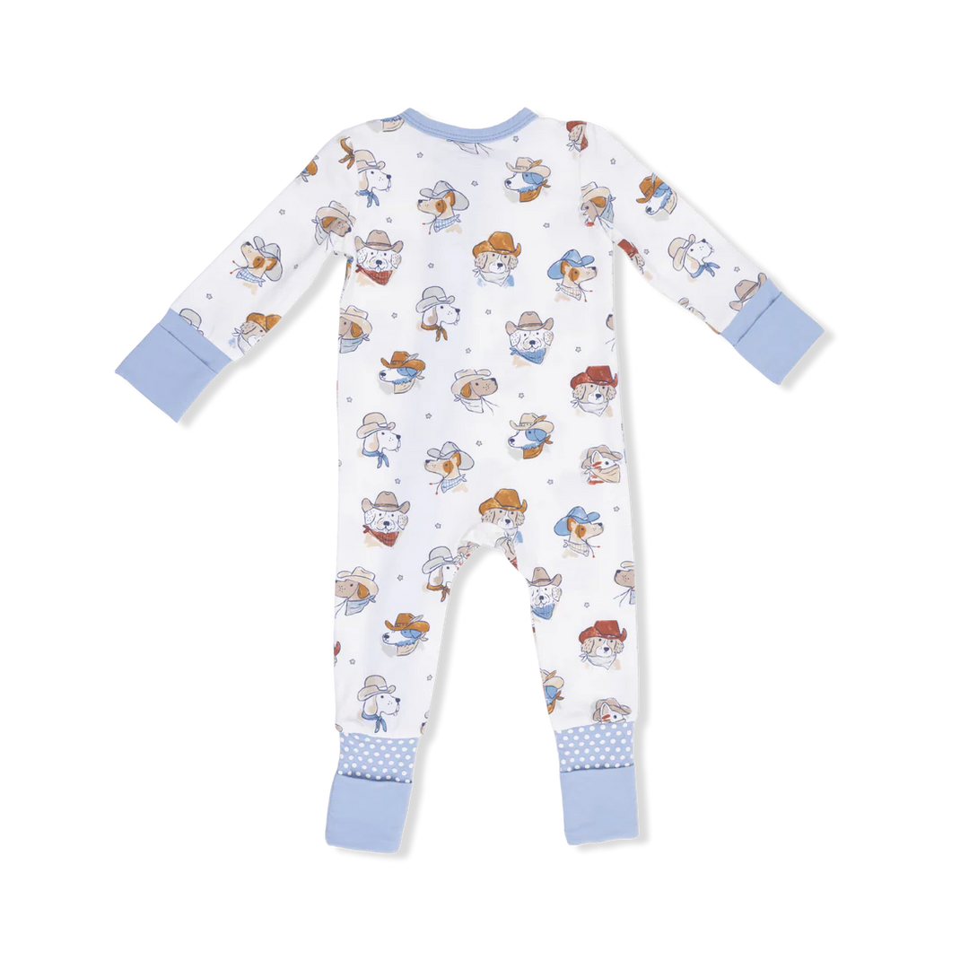 Cowdogs Bamboo Convertible Romper | Angel Dear