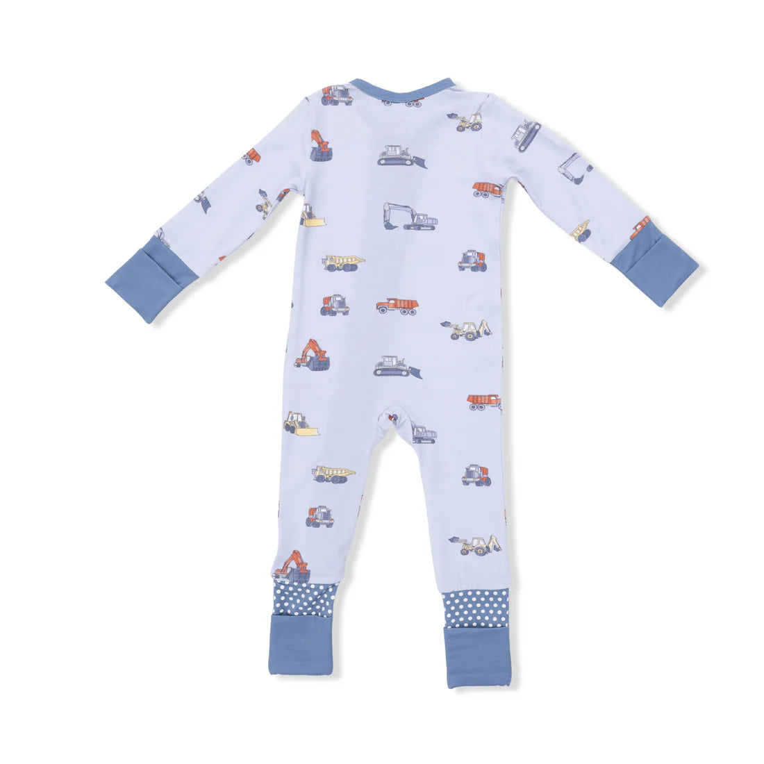 Construction Vehicles Bamboo Convertible Romper | Angel Dear