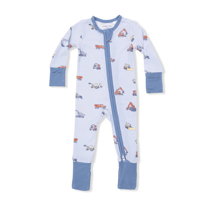Construction Vehicles Bamboo Convertible Romper | Angel Dear